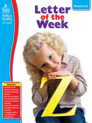 cover image of Letter of the Week, Grades Preschool - K